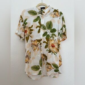Floral Print Men's Shirt
